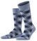 Burlington Herren Socken Tartan M So Baumwolle gemustert 1 Paar, Blau Light Jeans 6662, 40-46