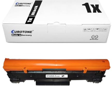 Eurotone HP 142A W1420A W1420X Toner Ersatz für HP142A W1420A W1420X Toner schwarz für hp Laserjet MFP m140we Toner m110we MFP m140w m139we m139w(1 Schwarz, mit Chip)