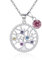 Tusuzik Collier Arbre de vie Femme Argent 925 Bijoux Maman Amie Cadeau Noel Saint Valentin Anniversaire, Zirconia cubica