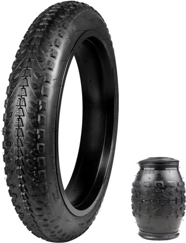 ZUKKA 1 paquete de 20 pulgadas plegable Fat Bike Tire Heavy Duty E-Bike Neumáticos 20 x 3.0 Cubierta 76-406 para bicicleta eléctrica plegable Bead Tire Neumáticos Compatible Wide Mountain Snow Bicycle