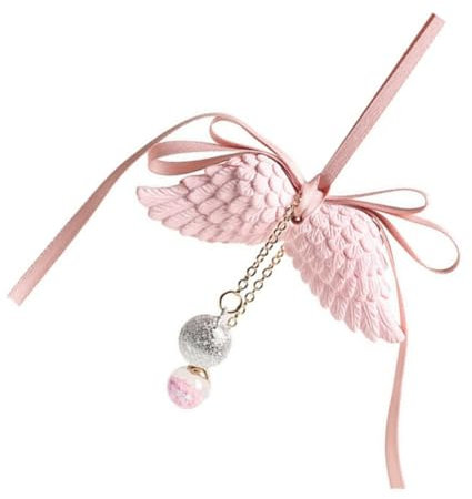 ETHZZLE Auto Rückspiegel Anhänger Mit Engel Flügeln Vanille Duft Leichter Und Langlebiger Für Ihr Auto Stilvolles Accessoire Für Freunde Und Familie