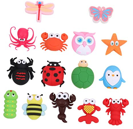 OSALADI 15pcs Animal Data Line Cover Cable Protector Set for USB Chargers, Anti-break Bite Wire Case Cute Cartoon Design, Cable Saver for Electronics Accessories in Home and Office