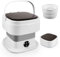 Portable Washing Machine,11L Small Travel Washing Machine With Spin Dryer Function Underwear 45db Ultra Quiet for Baby Clothes 45 dB Low Noise with Three Hangers Travel/Camping Essential-Grey