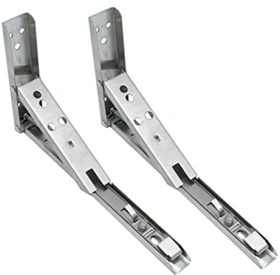 Lurrose 2stücke Regalhalterung Aus Edelstahl Klappbare Stützhalterung Wandhalterung Mit Gefederter Funktion Dreieckige Regalhalterung Für Stabile Aufbewahrung