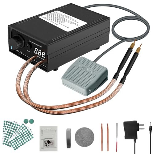 8000W Saldatrice a Punti Macchina Portatile per Saldatura a Punti per Batterie, Attrezzatura Ricaricabile con Penna di Saldatura per Nastri di Nickel da 0,1~0,3 mm