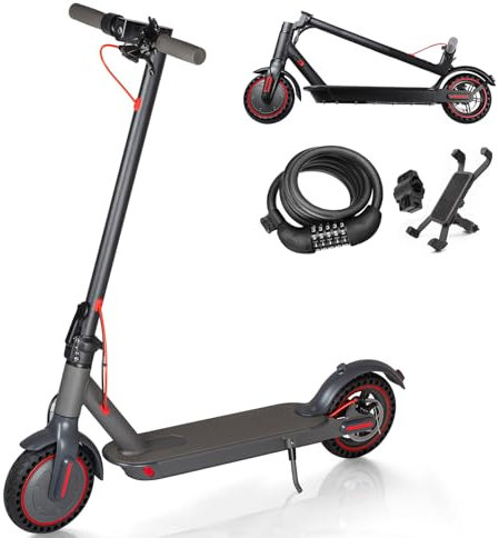 8,5 Zoll Elektroroller für Erwachsene, 25 km Reichweite mit Duales Bremssystem, 350W Faltbarer e Roller, Pendler-E-Scooter Belastung bis 120kg