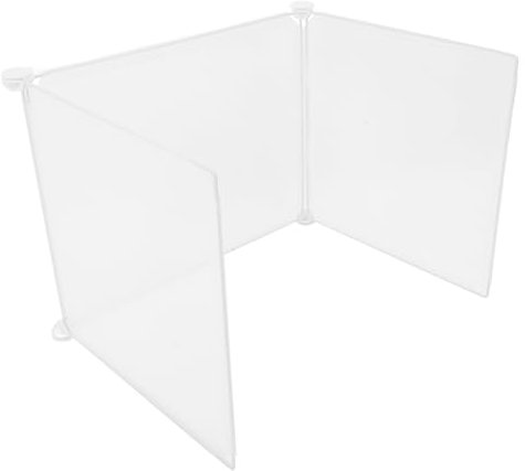 Operitacx Schreibtisch Trennwand für Transparente Trennplatte aus PP für Prüfungen Klassenzimmer und Hygienischer für Privatsphäre