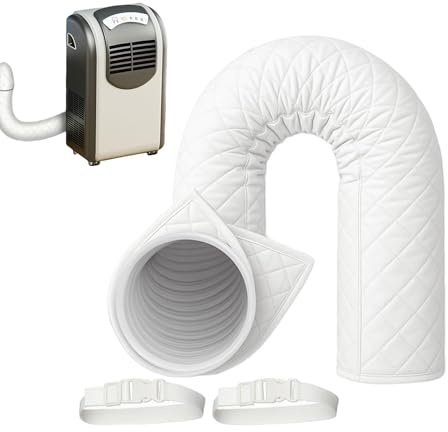 Rrlihjgu Copertura Isolante Per Tubi Di Climatizzatore Portatile | Rivestimento Isolante per Tubo AC con Riduzione Calore - Accessori per Tubo di Scarico Copertura Versatile per Condotto ad Aria per