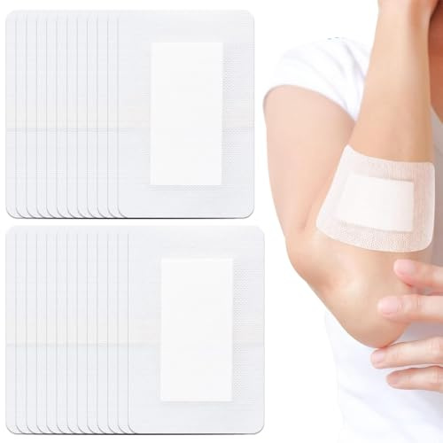 WUYJI 25 bende sterili, 10 x 15 cm, medicazioni autoadesive per proteggere da tagli e abrasioni