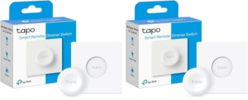 Tapo S200D Smart Remote Dimmer Switch, Smart Button, Benutzerdefinierte Aktionen, Felixible Montage Und Steuerung, Lange Batterielebensdauer, Tapo hub Erforderlich (Packung mit 2)