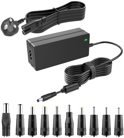 19V DC Power Supply 19V 3.42A 45W 65W Power Adapter with 10tips | Compatible with Asus/Acer/Gateway/Toshiba Laptop fit for JBL Speaker Charger for LG/Acer/Asus Monitor Power Cord