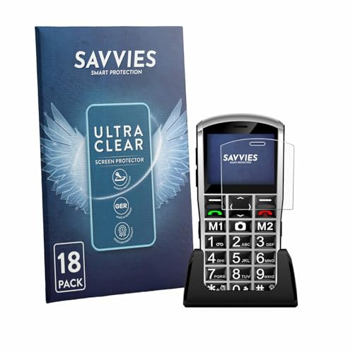 Savvies 18 Stück Schutzfolie für Artfone A400 Pro 4G Displayschutz-Folie Ultra-Transparent