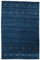 RugVista, Gabbeh Loom Two Lines, Teppich, Mittelflor, 200 x 300 cm, Rechteckiger, Gabbeh, Wolle, Flur, Schlafzimmer, Küche, Wohnzimmer, Dunkelblau, Dunkelblau