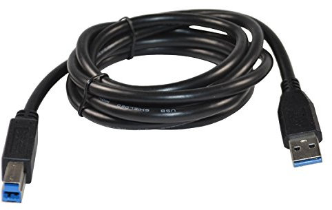 HQRP 1.8m USB 3.0 Type A-Male to B-Male (M/M) Cable compatible with ORICO USB3.0 HUB; External HDD Enclosure; Hard Drive Dock; Network Attached Storage