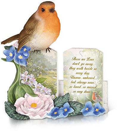 The Bradford Exchange ‘A Love So Dear’ Sculpted Robin Figurine – Symbolise Everlasting Treasured Memories, Artwork By Wildlife Artist Adrian Rigby
