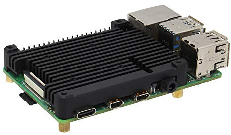 Geekworm Raspberry Pi 4 11 mm kühlkörper Heatsink (P165-B), Raspberry Pi 4B Radiator for Raspberry Pi 4 Model B & Pi 4 Expansion Board Support POE Extension