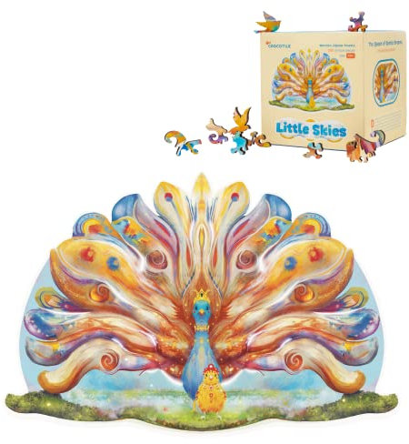 Jigsaw Holzpuzzle für Erwachsene von Crocotile | Queen of Gentle Dreams | Unique Large Size Puzzle | Holzschnittpuzzle Erwachsene und Kinder | 28x43 cm | 4mm