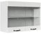Vicco Küchenglasschrank R-Line, Glashängeschrank, Weiß Landhaus/Weiß, 80 cm