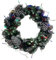 ADEPTNA Christmas Decoration Wreath with 40 LED String Lights Front Door wall Hanging Garland festival Decorations (MIX PINE WREATH)