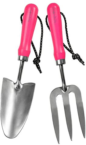 Burgon & Ball FloraBrite Pink - Trowel & Fork Set