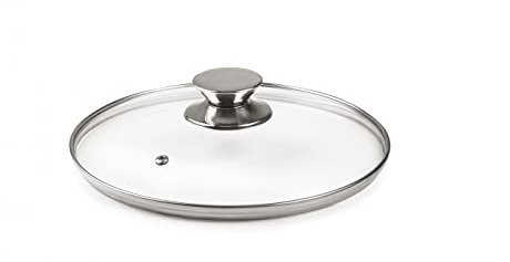 IBILI - 971626 Knauf aus Edelstahl mit Glasdeckel, 26 cm