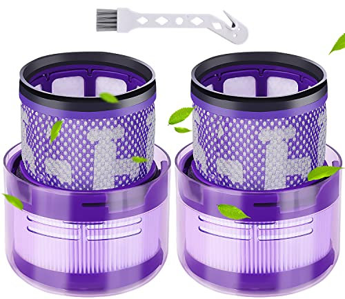 Rebirthcare 2 Pièces Filtre SV19 pour Dy.son Omni-Glide, Accessoire pour Dy.son SV19 Omni-Glide/Omni-Glide+ Aspirateur Sans Fil Set HEPA Filtres de Rechange Accessoires Lavable, Remplace # 965241-01