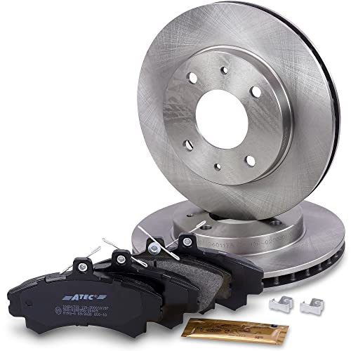 ATEC Germany Bremsenset Vorderachse inkl. Bremsscheiben Ø 256 mm Belüftet + | Kompatibel mit: MITSUBISHI CARISMA, CARISMA Stufenheck, SPACE STAR Großraumlimousine, VOLVO S40 I, V40 Kombi