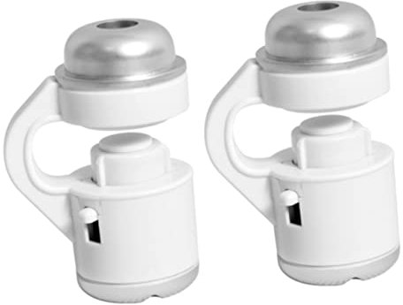 Mikikit 2pcs Clip Microscope Led Light for Mobile Phones Magnification Portable Design for Jewelry Crafts and Educational Use Packaged Opp Bag White