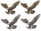 minkissy 4 Stücke Vintage Adler Brosche Broschen Für Zubehör Für Vintage Broschen Für Pullover Clip Adler Brustnadel Kleidung Brosche Pin Adler Anstecknadel Hut