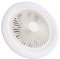 Vikye Deckenventilator mit Licht, 36 W, flügelloser Ventilator, Kronleuchter, 9,8 Zoll, geräuscharm, dimmbar, LED-Ventilatorlampe für Zimmer, Schlafzimmer
