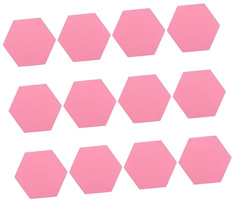 RORPOIR 12 Pcs Hexagonal Memo Boards Selbst-adhesive Filz Hinweis Boards Für Home Office Decor
