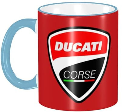 KVHSVEGO Compatible With Ducati Tazza da caffè Tazza da tè in ceramica con manico per tazze novità Home Office