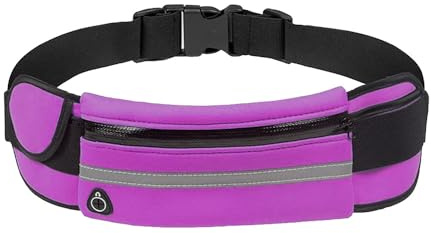 Elastische Sport-Hüfttasche, wasserdichter Gürtel, Lauftasche, Sport, rosa Farbe