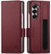 SHIELDON Echt Leder Hülle für Galaxy Z Fold6 5G 2024 Handyhülle [S Pen Halter] [RFID Blocker] [Kartenfach] [Lifetime Garantie], Klapphülle Ledertasche Telefon Case für Galaxy Z Fold 6 - Weinrot
