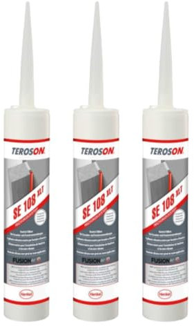 Neutral Silikon - Dichtstoff für Fassaden und Fensteranwendungen in der Farbe Weiß - Neutralvernetztendes SIlikon für Fenster und Türen - Präzisionsdichtstoff (3 x 300ml)