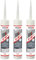 Neutral Silikon - Dichtstoff für Fassaden und Fensteranwendungen in der Farbe Weiß - Neutralvernetztendes SIlikon für Fenster und Türen - Präzisionsdichtstoff (3 x 300ml)