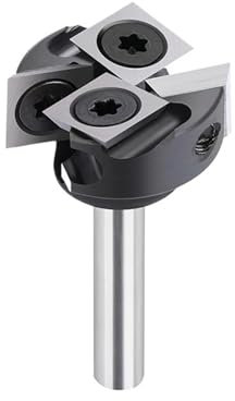 Fraises à surfacer pour défonceuse Fraise à bois à tige de 6 mm, fraise à raboter, fraise à bois à insert en carbure de 25,4 mm de diamètre(1PC 10x10x2.2mm)