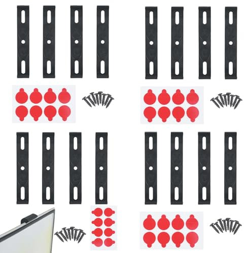 4 SET Frameless License Plate Holder - Invisible Number Plate Holder - Frameless Clip Number Plate Holder - Invisible And Weatherproof - License Plate Holder For Every Car