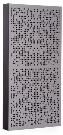 Bluetone Acoustics Binary AbFuser | Panneau Acoustique Mural, Diffuseur Acoustique, Panneau Absorbant Le Son, Traitement Acoustique (Gris, 100x50x5cm)