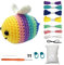 Jodimitty Häkelset Tiere Häkeln für Anfänger Erwachsene Biene All-in-One Häckeltierchen Set DIY Puppe Tierstil Crochet Set mit Anleitung, Häkelzubehör DIY Bastelgeschenke