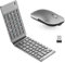 Foldable Keyboard and Mouse Combo,Bluetooth Keyboard and Mouse Combo for iPad/Mac/Android Tablet/,Portable Rechargeable Keyboard Mouse for iPad/Laptop/MacBook/PC/Computer (Gray)