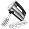 VINATO Sbattitore elettrico Frullatore a Mano con 300 Watt 6 Velocità e Pulsante Turbo Frusta + Gancio per Impasto in Acciaio Inox