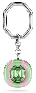 Swarovski Porte-clés Dulcis, Taille octogonale, Multicolore, Métal rhodié