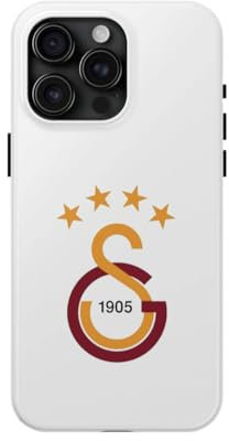 Gök-Türk Hülle iPhone Galatasaray GS 14, 14 Pro Max, 15, 15 Pro, 15 Pro Max - Weiss (iPhone 16 Pro Max)