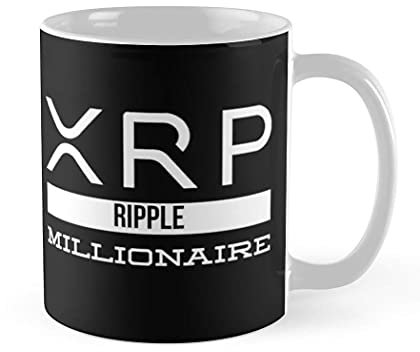 DPgUfPV Xrp Ripple Millionaire Cryptonaire Cryptocurrency Crypto Kaffee & Keramik Teetassen 325 ml Tasse