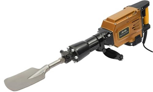 Multifunctional Efficient Demolition Jack Hammer Concrete Breaker Heavy Duty Tool Electric Free Standingstandard Tree Digging Digger Transplanter Movers Lifters Save Time and Labour Orange 1700W 220V