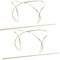 DEARMAMY 2pcs Vintage Metal Hairpins for Slip Bun Maker Clips Elegant Hair Accessories for Updos for Parties Travel and Special Occasions