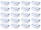 BANKERS BOX 20pk x 10L Plastic Storage Boxes with Lids. ProStore Super Strong Stackable Plastic Storage Boxes (14 x 34 x 21.5cm), Made in the UK, Clear