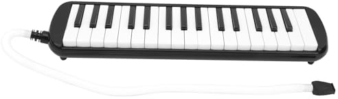 RASTKY IRIN Melodica Blasmusikinstrument mit 32 Tasten und Schönem Klang für Anfänger, Übungstasche, Studenten, Anfänger, Professionelle Interpreten (BLACK)