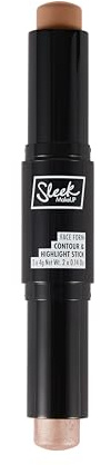 Sleek MakeUP Face Form Contour & Highlight Stick - 2-in-1 Cream Contour and Highlighter, Buildable Lightweight Formula with Jojoba Oil & Vitamin E, 8g (Light)